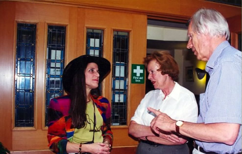 Zohara with Sir George Martin and his wife Lady June